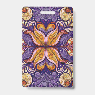 Pattern Batik Purple Badge