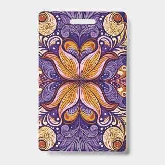 Pattern Batik Purple Badge
