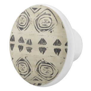 Pattern Bazaar - Rounded and Geometric Shapes Ceramic Knob