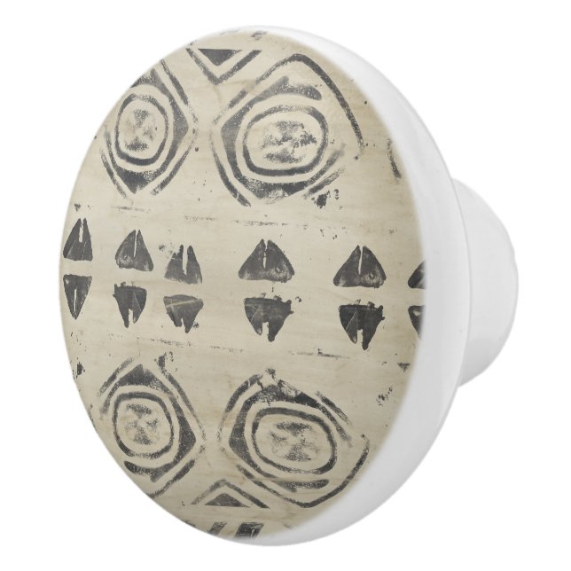 Pattern Bazaar - Rounded and Geometric Shapes Ceramic Knob (Right)