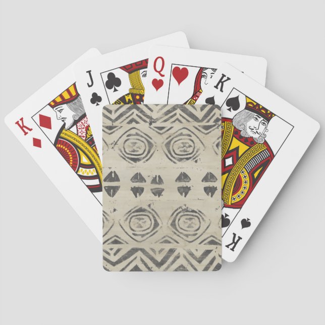 Pattern Bazaar - Rounded and Geometric Shapes Playing Cards (Back)