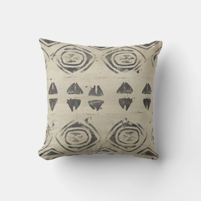 Pattern Bazaar - Rounded and Geometric Shapes Throw Pillow (Front)