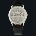 Pattern Bazaar - Rounded and Geometric Shapes Watch<br><div class="desc">Pattern Bazaar III by June Erica Vess. Features a design with geometric and rounded shapes.</div>