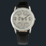Pattern Bazaar - Rounded and Geometric Shapes Watch<br><div class="desc">Pattern Bazaar III by June Erica Vess. Features a design with geometric and rounded shapes.</div>