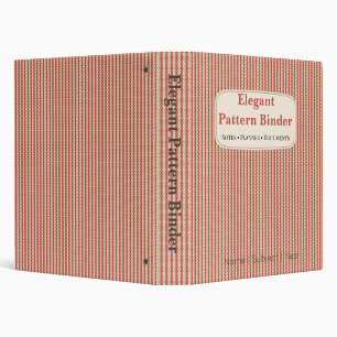 Pattern Binder Cover Elegant Organizer Design
