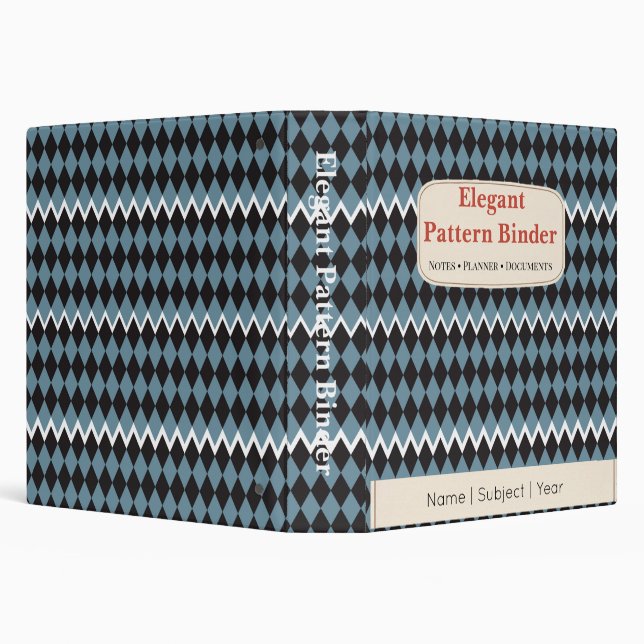 Pattern Binder Elegant Custom Planner Binder (Background)