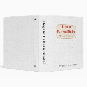 Pattern Binder Elegant Planner Notebook Organizer