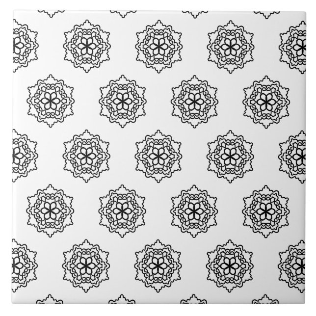 Pattern black and white tile (Front)