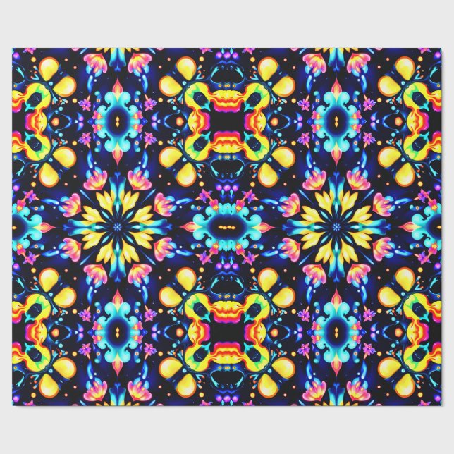 ~ Pattern ~ Bold Multicoloured Wrapping ~ Paper (Seam)