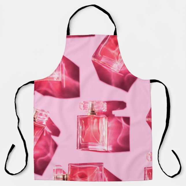 Pattern bottles of woman perfume apron (Front)