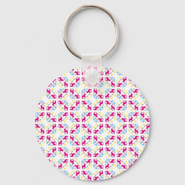 Pattern Bulldogs Keychain (Front)