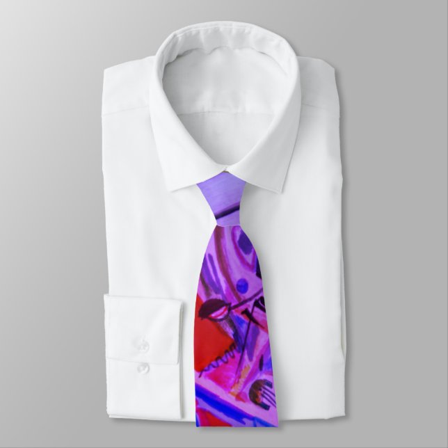 Pattern Business Modern Abstract Geometric 4 Tie (Tied)