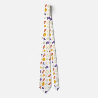 pattern Carrots eggplants and lemons Tie