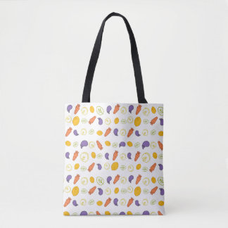 pattern Carrots eggplants and lemons Tote Bag