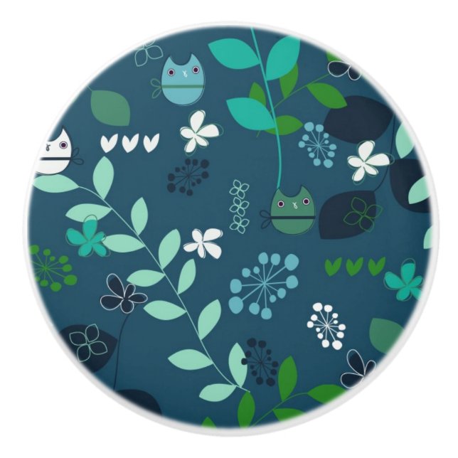 pattern ceramic knob (Front)