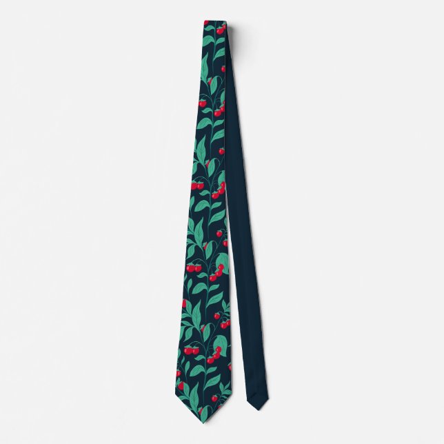 Pattern cherry tomatoes on the bushes   tie (Front)