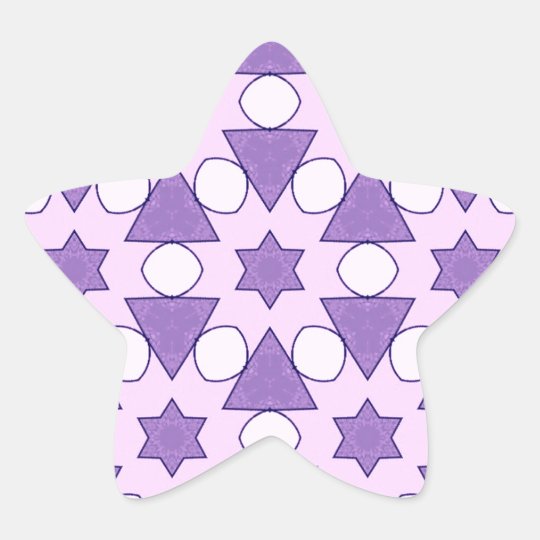 Pattern CHRIS,pink Star Sticker
