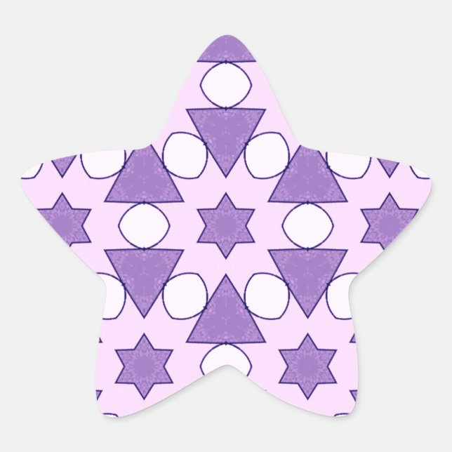 Pattern CHRIS,pink Star Sticker (Front)