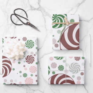 Pattern Christmas pretzel  Wrapping Paper Sheet