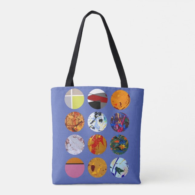 Pattern Circles Design #3 Tote Bag (Back)