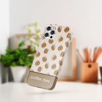 Pattern Coffee beans iPhone Case