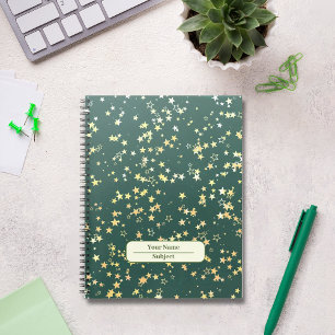 Pattern colored stars Notebook