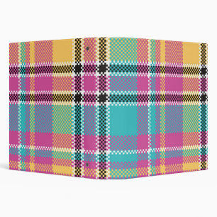 Pattern Colorfull Stylish Design Geometric Vintage Binder