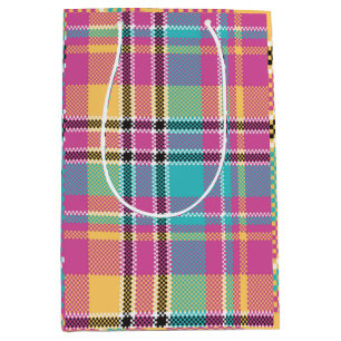 Pattern Colorfull Stylish Design Geometric Vintage Medium Gift Bag