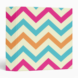 Pattern Colorfull Stylish Geometric Vintage Binder