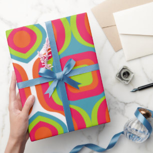 Pattern Colorfull Stylish Geometric Vintage Cute Wrapping Paper