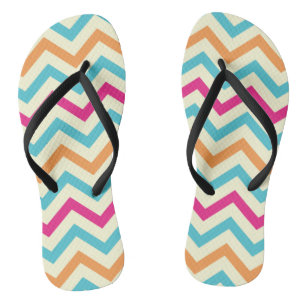 Pattern Colorfull Stylish Geometric Vintage Flip Flops