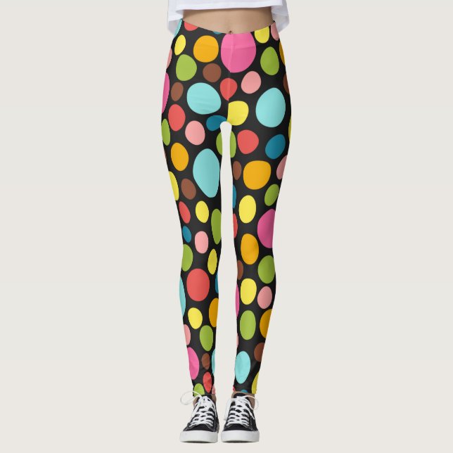 Pattern Colourful Inspiration Cute  Leggings (Front)