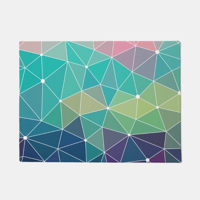 Pattern Colourful Inspiration Retro Cute  Doormat (Front)