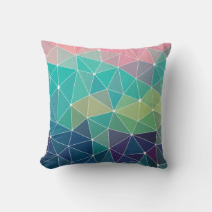 Pattern Colourful Inspiration Retro Cute Throw Pillow