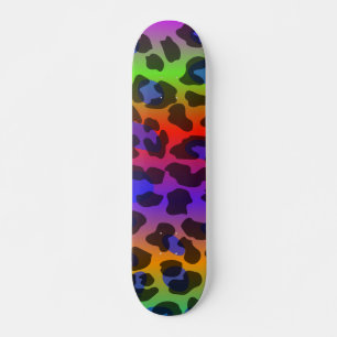 Pattern Colourful Inspiration Retro Tiger   Skateboard