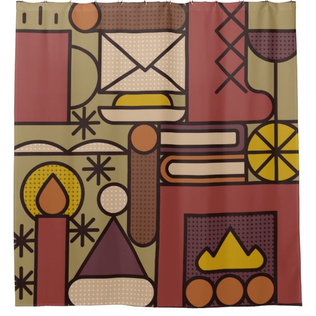 Pattern: cozy evening. Vintage illustrationabstrac (Front)