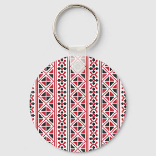 Pattern cross-stitch keychain