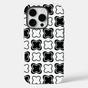 Pattern Design in Black and White iPhone 16 Pro Case
