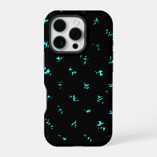 Pattern Design on Black iPhone 16 Pro Case