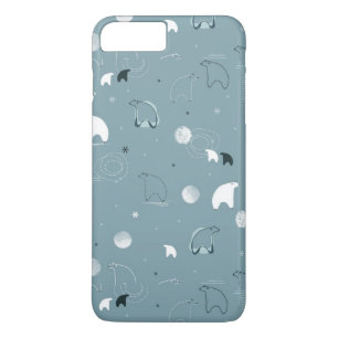 pattern displaying a cute polar iPhone 8 plus/7 plus case
