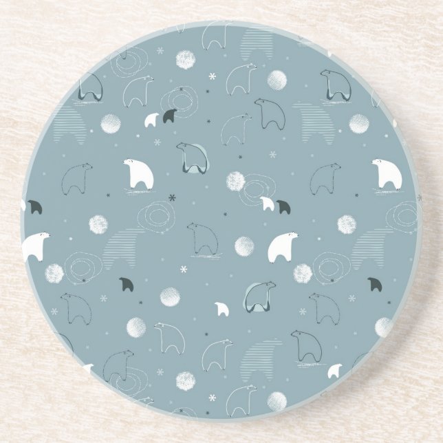 pattern displaying a cute polar coaster (Front)