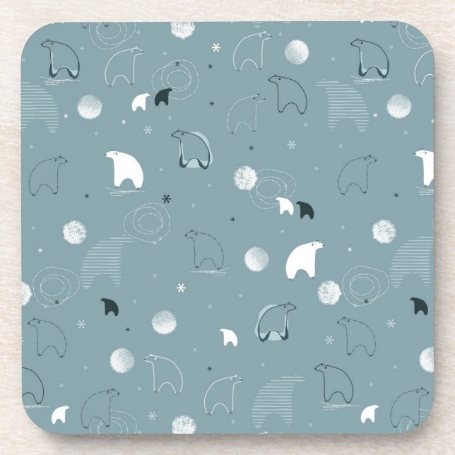 pattern displaying a cute polar coaster (Front)