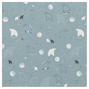 pattern displaying a cute polar fabric