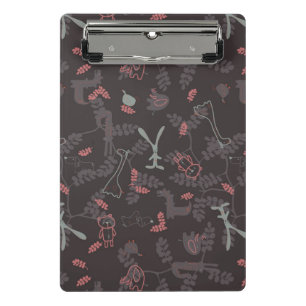 pattern displaying baby animals 1 mini clipboard