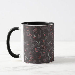 pattern displaying baby animals 1 mug