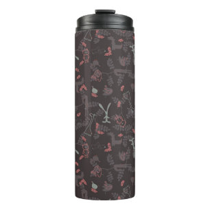 pattern displaying baby animals 1 thermal tumbler