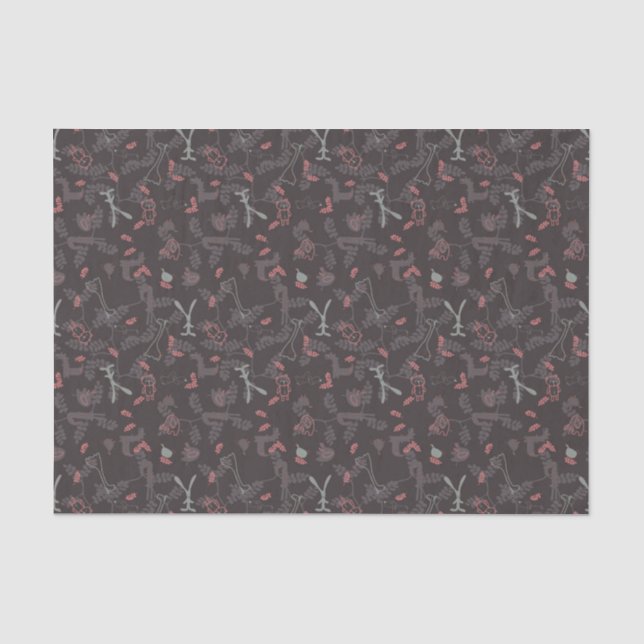pattern displaying baby animals 1 tissue paper (Front)