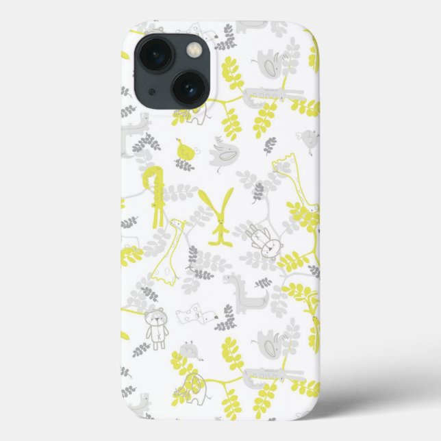 pattern displaying baby animals 2 Case-Mate iPhone case (Back)