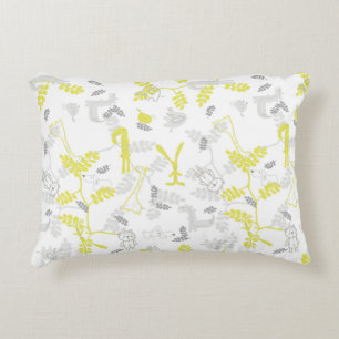pattern displaying baby animals 2 decorative pillow