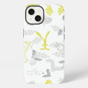 pattern displaying baby animals 2 iPhone 13 case